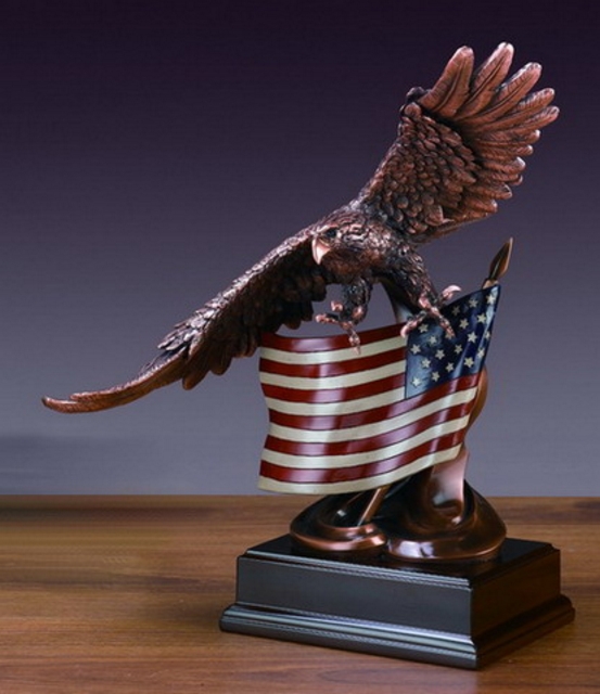 Eagle with Flag (13"x15 1/2")